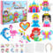 Homgaty Große 10mm Bügelperlen Mädchen Set, 1000 Stück XL Steckperlen mit Platten, 10 Muster und Bügelpapier, 10 Bunte Farben XL Bügelperlen, Kreatives Perlenset für Kinder ab 3 Jahren