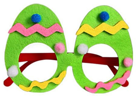YEAMLTE Lustige Osterparty Brillen, Lustige Küken Hase Osterei Brille, Brillenrahmen Osterparty-Gläser, Osterbrille Kinder, Ostergläser Partybrille, Ostern Party Brillen für Kinder Erwachsene (A)