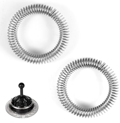 Tinoaly 2uds Muelles para Batidor Nespresso Aeroccino 3/4/Plus, Batidor Acero Inoxidable Espumador Leche Espirales Anillo Piezas Repuesto Accesorios para Nespresso Batidores Espumador Leche
