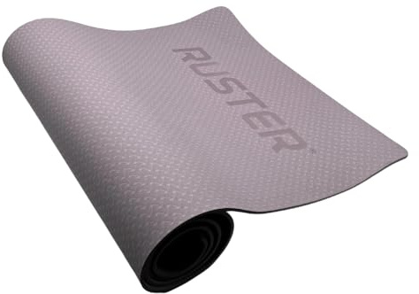 RUSTER Yogamatte, TPE, rutschfest, Sportmatte, wasserdicht, strukturiert, hohe Haltbarkeit, für Übungen und Training, Maße 183 x 61 x 0,6 cm (Lila)