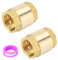 Vocdikficy 2 Pièces 1 Pouce NPT Clapet Anti-Retour à Ressort à Filetage, Clapet Anti-Retour Horizontal Unidirectionnel en Laiton pour Puits, Pompe