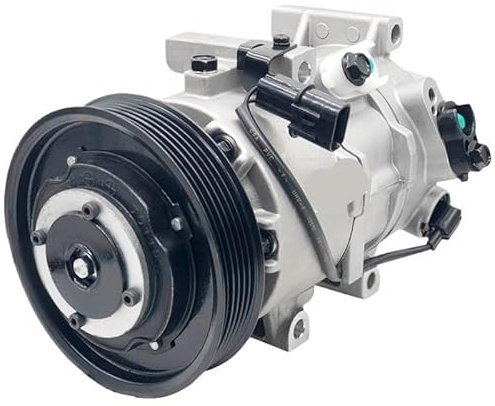 Compresor de aire acondicionado DVE12 compatible con Hyundai Accent Kia Rio 2011-2017 977011R100 977011W600 97701-1R100 97701-1W600 977011R100DR