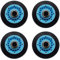 Lot de 4 roulettes de tambour DC97-16782A de rechange pour sèche-linge AP4373659 AP5325135 Accessoires d'installation facile