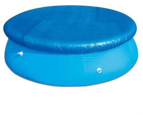 Fauhapyway Bâche de protection pour piscine familiale gonflable ronde en polyéthylène tissé 1,8 m
