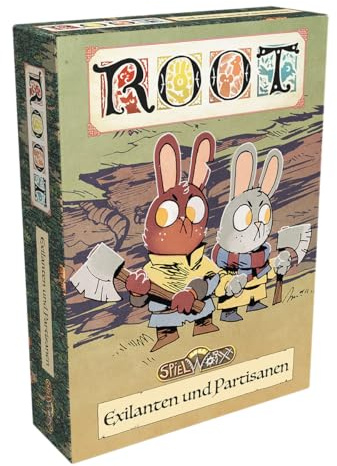 Spielworxx, Root – Exilanten und Partisanen, Kennerspiel, Deutsch | Strategische Erweiterung mit alternativem Kartendeck für 2-6 Spieler, 90 Minuten, Brettspiel ab 10 Jahren