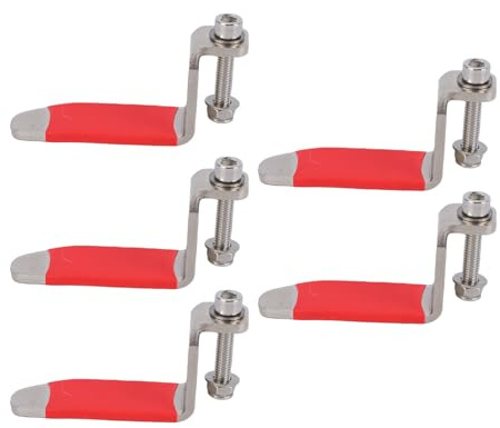 Yechiry Lot de 5 Crochets pour Pistolet à Clouer à Air, en Forme de L, pour Outil Pneumatique, Crochet de pour Pistolets à Clouer à Air, en Acier Inoxydable avec Raccord Rotatif pour