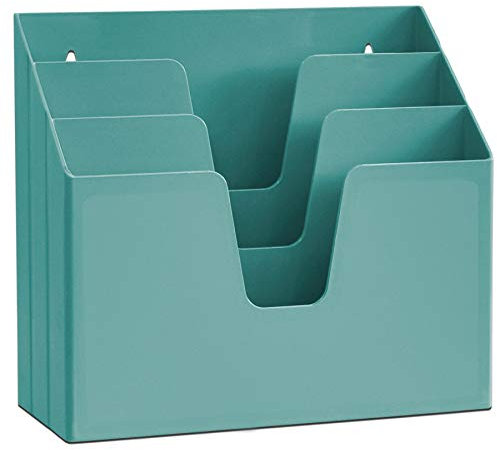 Acrimet Unterlagenhalter Dreifach Horizontalen (Solide Grüne Farbe)