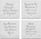 The Leonardo Collection Set mit 4 Glasuntersetzern, hitzebeständig, Silber, mit Prosecco Glitter-Slogans