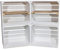 Vinterior DIY Set (4 Kisten) Gemischtes Paket Weiße Holzkisten-Weinkisten / Regal aus weißem Obstkisten mit geflammten Zwischenboden