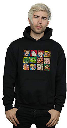 Disney Men's Toy Story Character Squares Hoodie