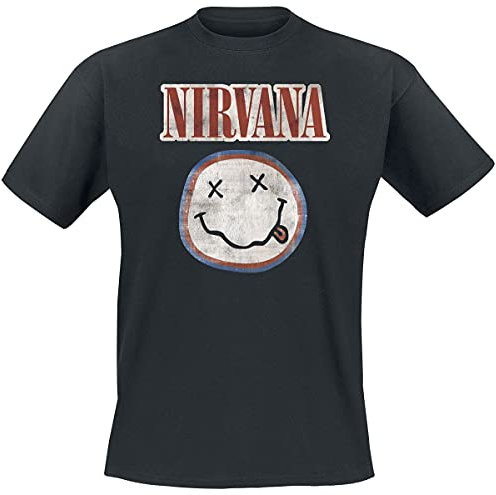 T-Shirt # S Unisex Black # Distressed Logo