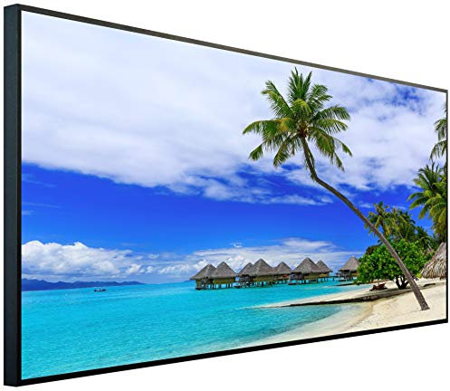 Ecowelle Infrarotheizung mit Bild | 750 Watt | 60x120 cm | Infrarot Heizung| | Made in Germany| d 58 tropischer Strand