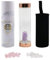 RUVA Crystal Infused water bottle Crystal Water Bottle with Amethyst, Rose Quartz & Clear Quartz (Rose Gold)