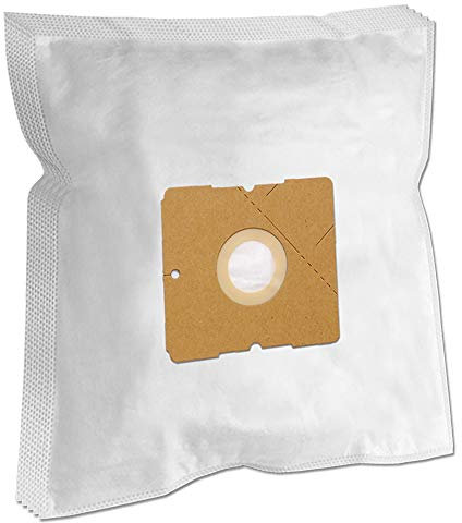 Staubbeutel24 SB5FP903 Juego de 5 Bolsas para aspiradora AEG-ELECTROLUX GR 50 / NILFISK Coupe/Philips HR6325, HR6326, HR6327 / Samsung/Dirt Devil, Microfieltro, Blanco