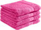 REDBEST Duschtuchset, Frottierset 4er-Pack Chicago pink Größe 70x140 cm - saugstark, strapazierfähig, ideal für Reisen, Sport (weitere Farben)