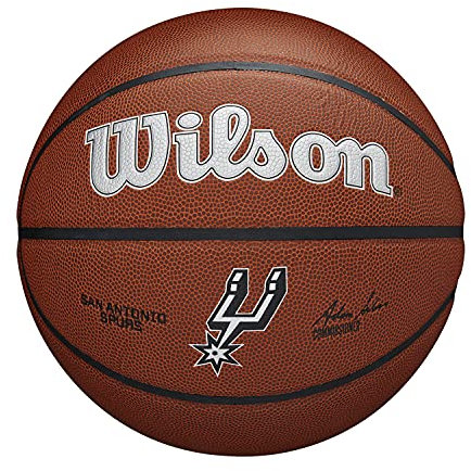 Wilson Unisex-Adult NBA Team Composite Basketball, San Antonio Spurs, 7
