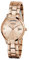 Guess Montre analogique pour femme avec cadran doré - GW0385L3, Ton or rose, Sangle