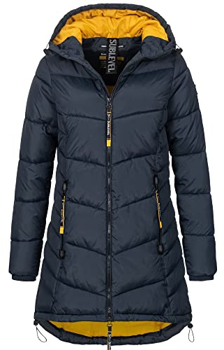 Sublevel Damen Übergangs Jacke Herbst Winter Outdoorjacke mit Kapuze sportlicher Damen Mädchen Parka S M L XL XXL 3XL 4XL 5XL
