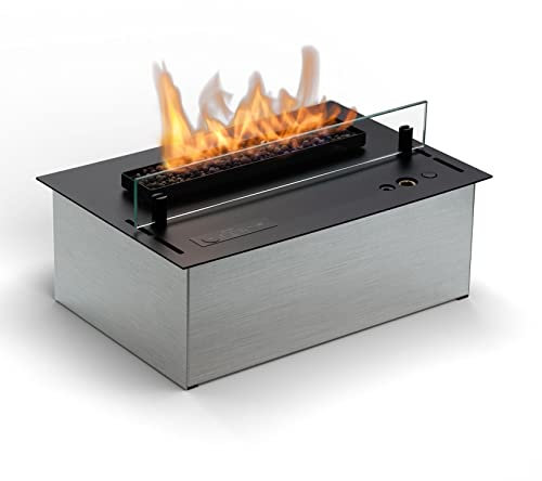Planika Senso Burner - Automatischer Bioethanol Brenner - Innenraum Feuerstelle - Bio Brennstoff Ethanol - Feuer im Innenraum - Innenkamin Bioethanol - Bioethanol im Innenbereich