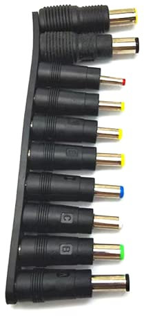 IRYNA DC Barrel Jack Adapter 10Pcs Universal DC Tip Set, 5.5 x 2.1mm, Compatible with HP, Dell, Lenovo, Toshiba, Sony Laptops