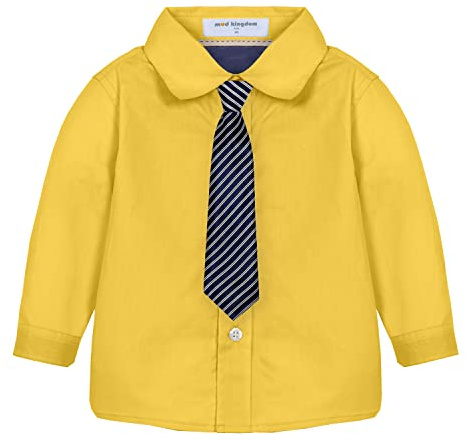Mud Kingdom Petit Garçon Chemise Habillée avec Nœud Papillon