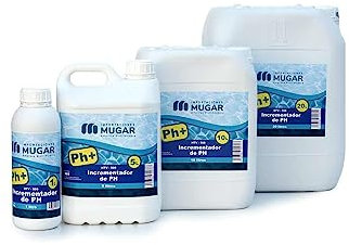 MUGAR- INCREMENTADOR/AUMENTADOR de pH -Hidróxido de Sodio- Productos para Limpieza y Mantenimiento de Piscina (20 litros)