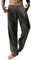 YAOBAOLE Leinenhose Herren Loose Fit Herren Leinenhose Lang Herren Hosen Leinen Dunkelgrau 2XL