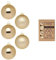 Weihnachtskugeln Glas 3cm x 24 Stück in Kartonbox Christbaumkugeln klein Brokatgold