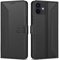 Vinanker Handyhülle für iPhone 12 Hülle/iPhone 12 Pro Hülle, Leder Handytasche mit RFID-Schutz Klapphülle für iPhone 12 und iPhone 12 Pro (Schwarz)