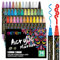 Betem 36 Colors Dual Tip Acrylic Paint Pens Markers, Colouring Pens for Rock Painting, Wood, Canvas, Stone, Ceramic Surfaces, DIY Crafts Making Art Supplies