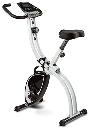 GLOBAL RELAX® | EKA X Professionelles faltbares Heimtrainer | Kompakt-faltbares Design | 8 Stufen Intensität | Puls-Sensor | Ergonomischer Sitz | LCD-Anzeige | 138x70x110 cm