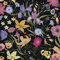 HEKO PANELS Stoff Oxford Wasserdichte Meterware Canvas-Stoff Polyester Stoff Zum Nähen Nähstoffe Möbelstoffe Dekostoffe Handwerken Wasserabweisend Blickdicht Feldblumen 1 Meter 155 x 100 cm
