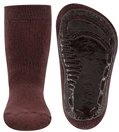 EWERS Stoppersocken SoftStep Uni, Socken mit Anti-Rutsch-Sohle für Jungen und Mädchen, 1 Paar rutschfeste Kindersocken mit Gummisohle