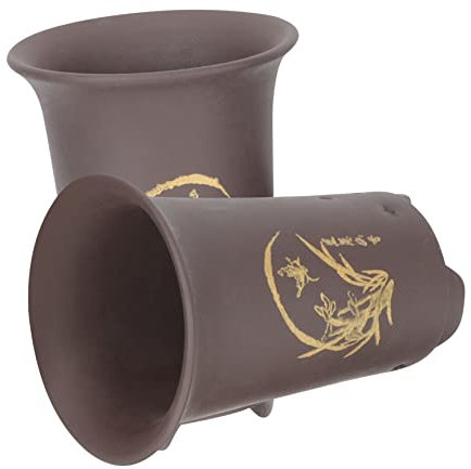 2 Piezas Maceta De Orquídeas Macetas De Cerámica Vasos De Red Maceta De Vivero Macetas De Jardín Aire Taza De Cultivo Hidropónico Macetas De Orquídeas Plantador Pequeña