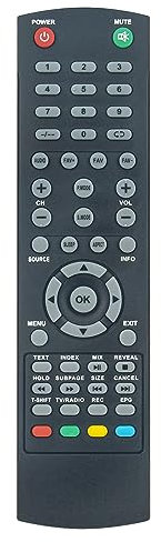 ALLIMITY Remplacer la Télécommande adaptée à Polaroid Denver LED-4071T2CS TQL40F4PR004 TQL40F4PR005 TQL40F4PR005/006 TQL48F4PR007.133 TBU60UHDPR001.133 TQL40F4PR004