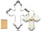 JOKUMO Fancy Cross Cookie Cutter 4” Large Holy Cross Shape Cookie Cutter Mold - 18/0 Stainless Steel