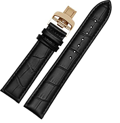 NEYENS Echtes Leder Armband für Mido Multifort M005 Serie M005930 Armband 23mm mit Edelstahl Schmetterling Schnalle, 22 mm, Achat