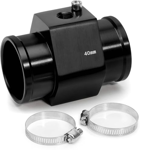 Tongze 40 mm 1/8 NPT Aluminium Température Température Jauge Joint Tuyau Radiateur Capteur Adaptateur Fixation Colliers de serrage