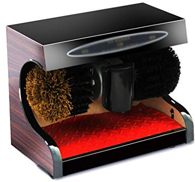 Electric Shoe Polisher, Automatic Electric Shoe Polisher Brushing Machine, Family Hotel Bank Public Machine, Family Hotel Bank Public Place Electric Shoe Polisher(Black3)