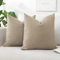 Artscope 2er Set Boucle-Kissenbezügen Einfarbig Wurfkissenbezug Moderne Dekokissen Kissenhülle Set Kissen Fall für Sofa Auto Schlafzimmer Zuhause Dekor 60x60cm, Kamel