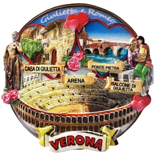 Kühlschrankmagnet Verona, Italien, Reise-Souvenir, Kühlschrankdekoration, 3D-Magnetaufkleber, Bastel-Kollektion