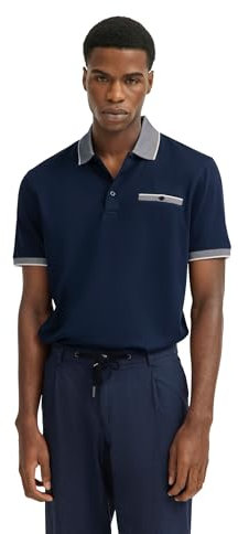 bugatti Herren Poloshirt Brusttasche Kurzarm Modern Fit