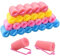 36 Pièces Rouleaux de Cheveux en Éponge, DIY Coiffure Outils, Bigoudis de Coiffure en Mousse pour Femmes et Enfants (Rose, Jaune, Bleu)