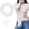 MoKo Universelles Handy-Lanyard, Perlen-Besetzte Handykette Crossbody-Strap, Anti-Diebstahl, Abnehmbar, für Frauen, Handy-Lanyard um den Hals mit Patches für iPhone und die meisten Smartphones, Weiß