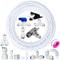 PAROAD Universal Wasserzulaufleitung Anschlussset, 1/4 (6,35mm) RO Wasserfilter Fitting, 15 Meter Schlauch, 16er-Pack(Y + T + I + L Typ Verbinder + Absperrventil + Rohrschneider usw)
