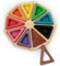 MontessoriPlus® - Farbsortierbrett, Farbkreis, Farbrad zum Lernen und Vergleichen von Farben, Schon im Kindergarten