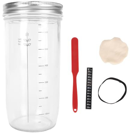 Sauerteig-Starter-Set, Sauerteig-Startergläser, Sauerteig-Starterglas, Brot-Backzubehör, 24-Unzen-Glas, Sauerteig-Brot-Backzubehör Zum Backen