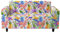 Odot Sofa Überzug,Sofabezug Ecksofa,Couch Überzug für 1/2/3/4 Sitzer,Grünes Blatt drucken Sofa Überzug,Elastische sofabezug L Form rutschfest Sofaschoner,für Schmücken (Bunt,1-Sitzer)