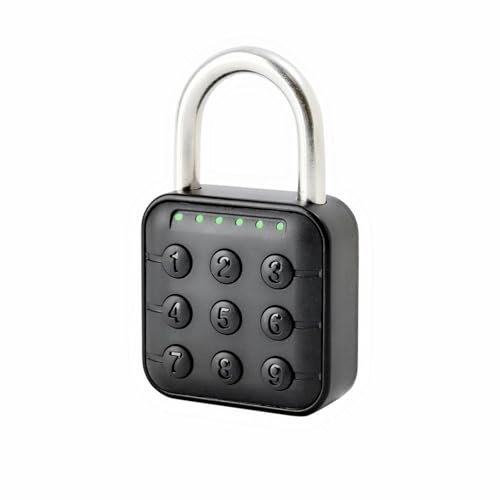 Locker Padlock, 6-Digit Combination Padlock, Supports Multiple User Password Groups, IP67 Waterproof Smart Padlock, Suitable for Outdoors, Gyms, Schools
