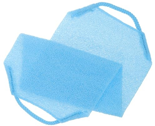 TOPPERFUN Rückenschrubber und Praktischem Aufhängeband aus Polyester mit Starkem Peeling Effekt Doppelseitiger zur Tiefen Reinigung für Männer und Frauen unter Dusche